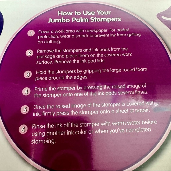 NWT. Two Melissa & Doug Jumbo Palm Stamper kits. collection of jumbo stamps - Picture 10 of 13